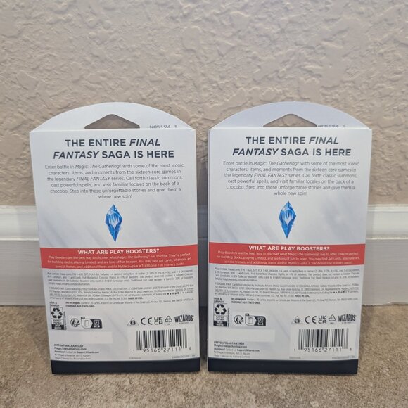 2 Magic The Gathering Final Fantasy Booster Play Booster Packs Trading Cards New - Picture 8 of 8